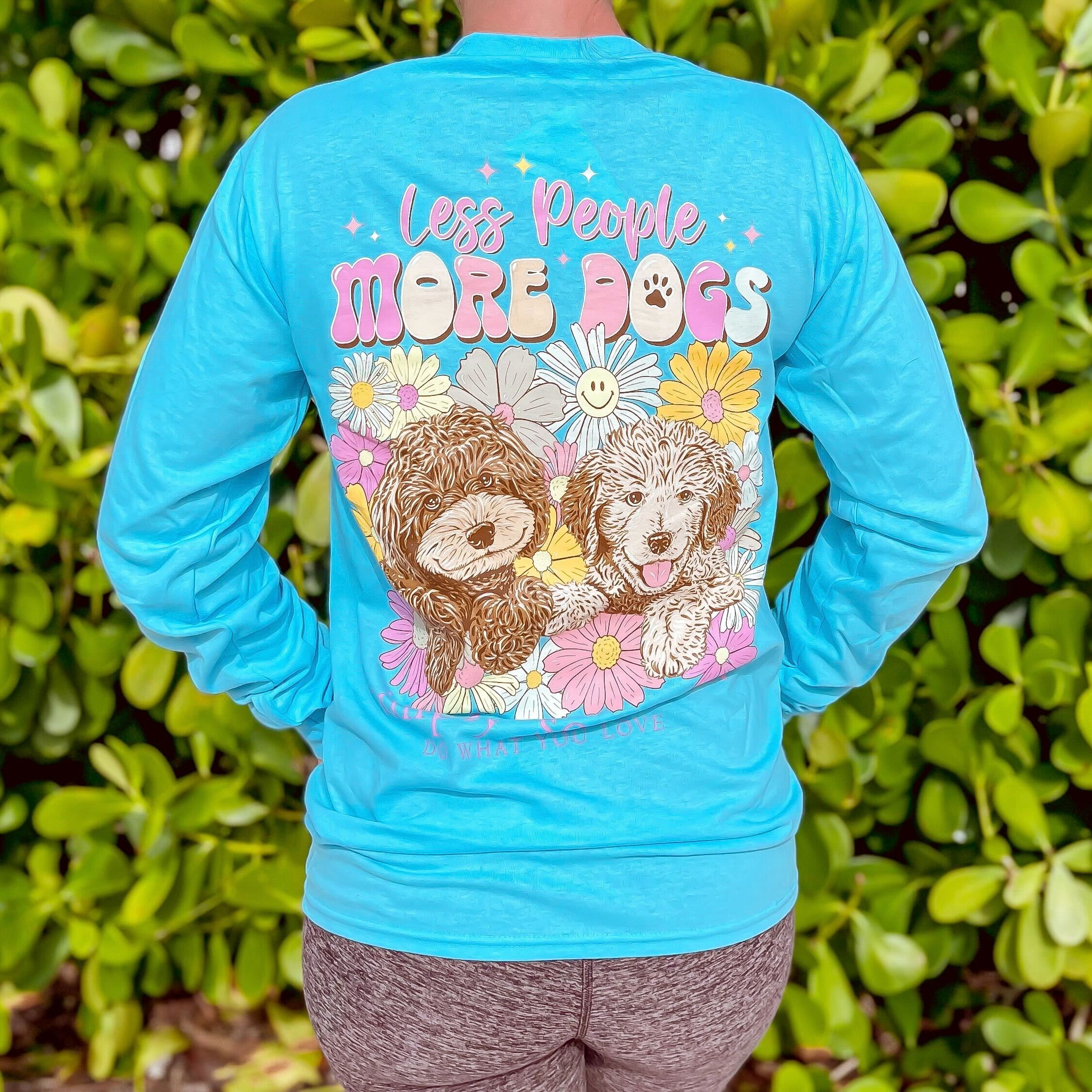 'Less People More Dogs' Long Sleeve Tee by Simply Southern