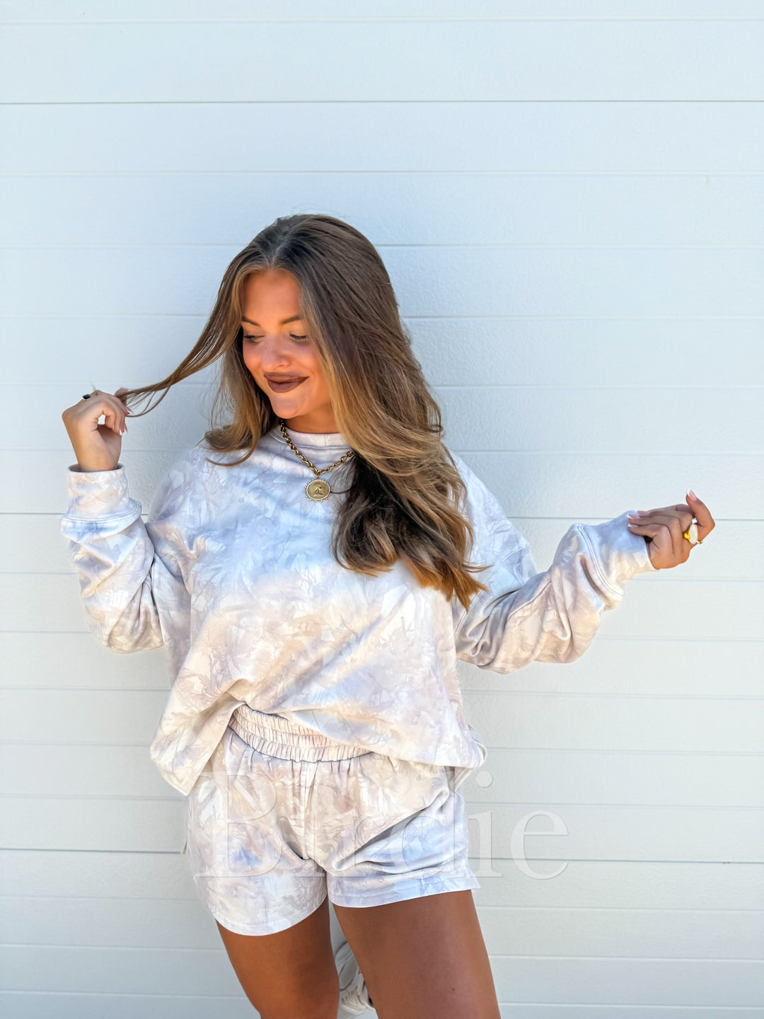 The Butter Camo Set in Vanilla Cream by Birdie (Ships in 2-3 Weeks)