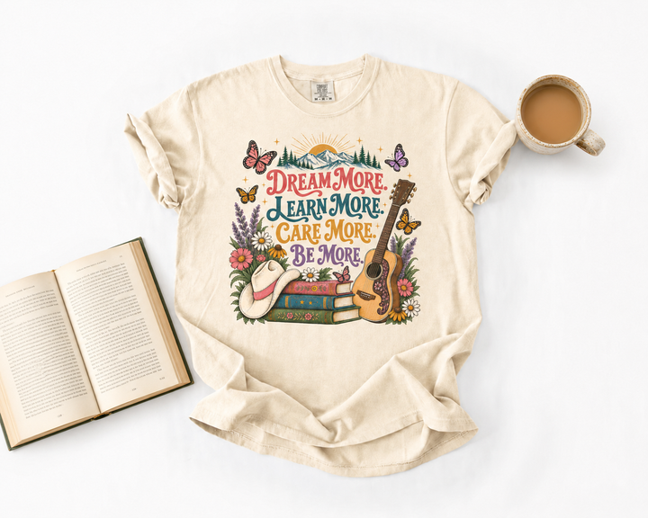 by PrepO: Donation Graphic Top: Dream More. Learn More. Care More. Be More. (Ships in 2-3 Weeks)