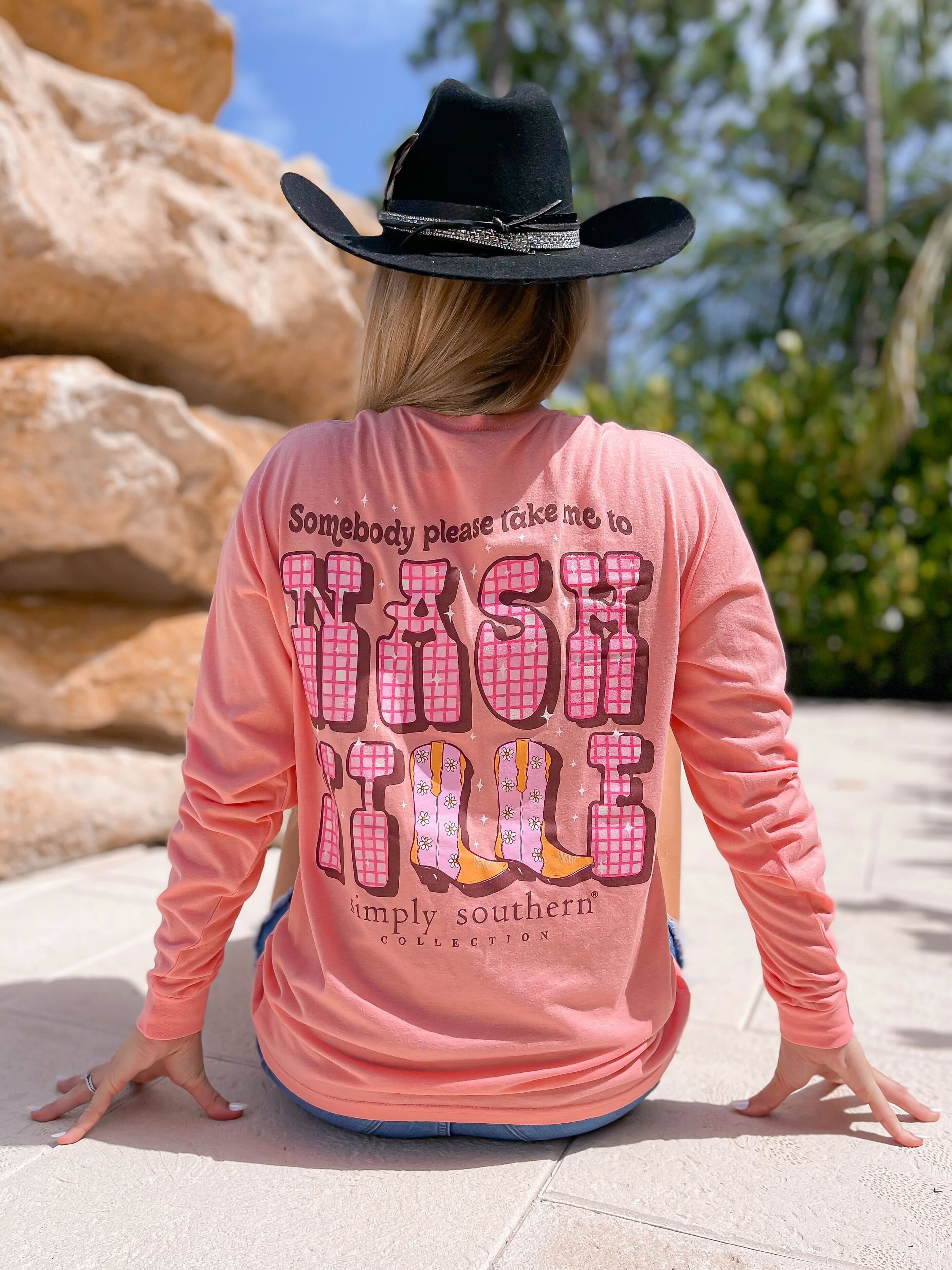'Somebody Please Take Me To Nashville' Long Sleeve Tee by Simply Southern
