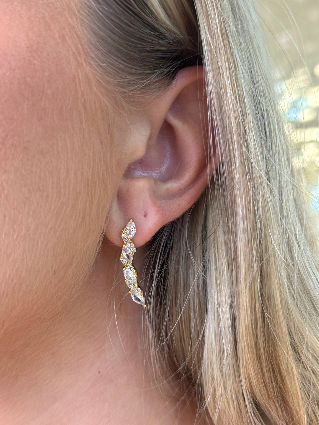 Cubic Zirconia Ear Crawlers