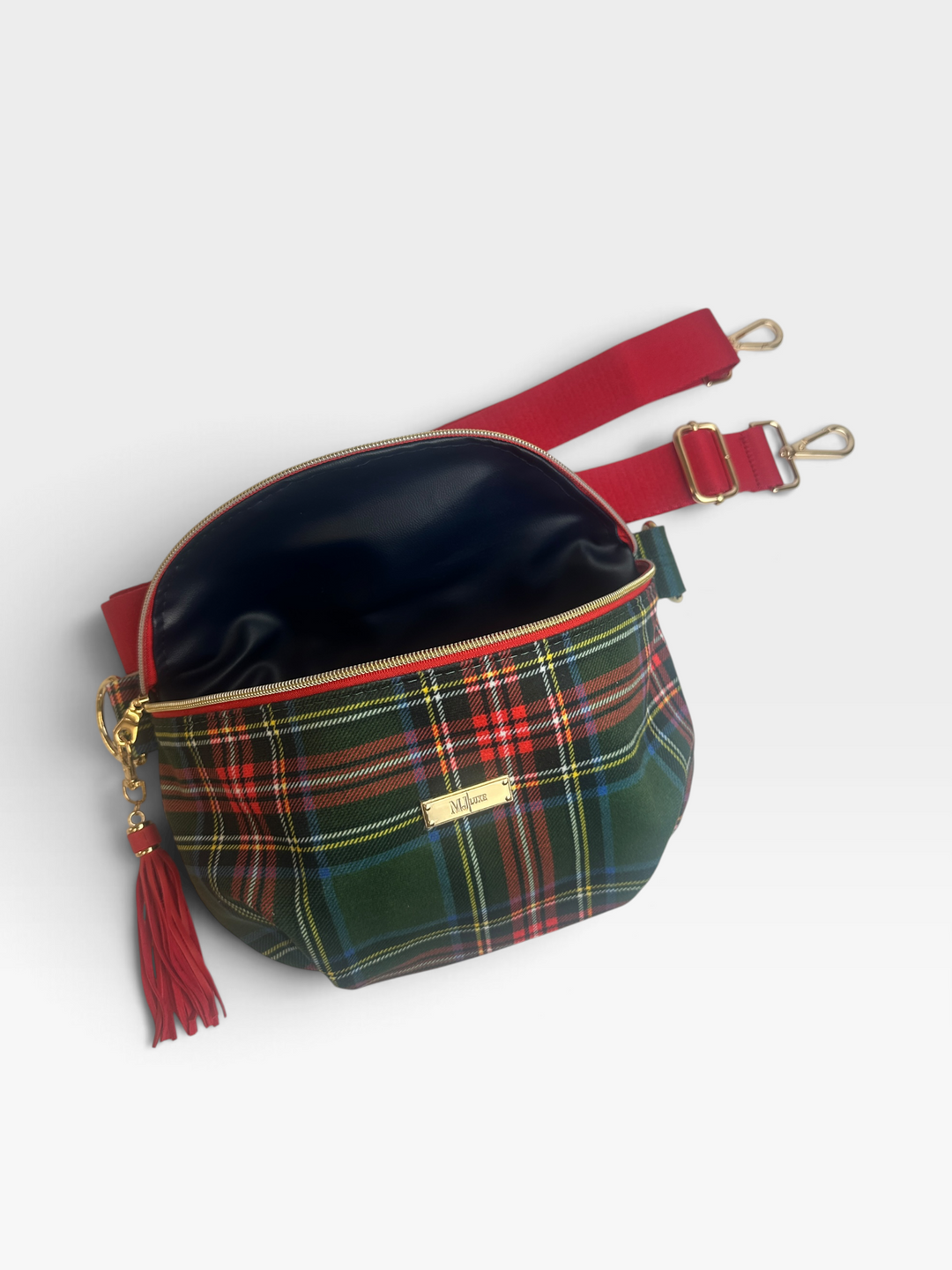 Nice List Green Plaid - Sidekick by Makeup Junkie (Ready to Ship)