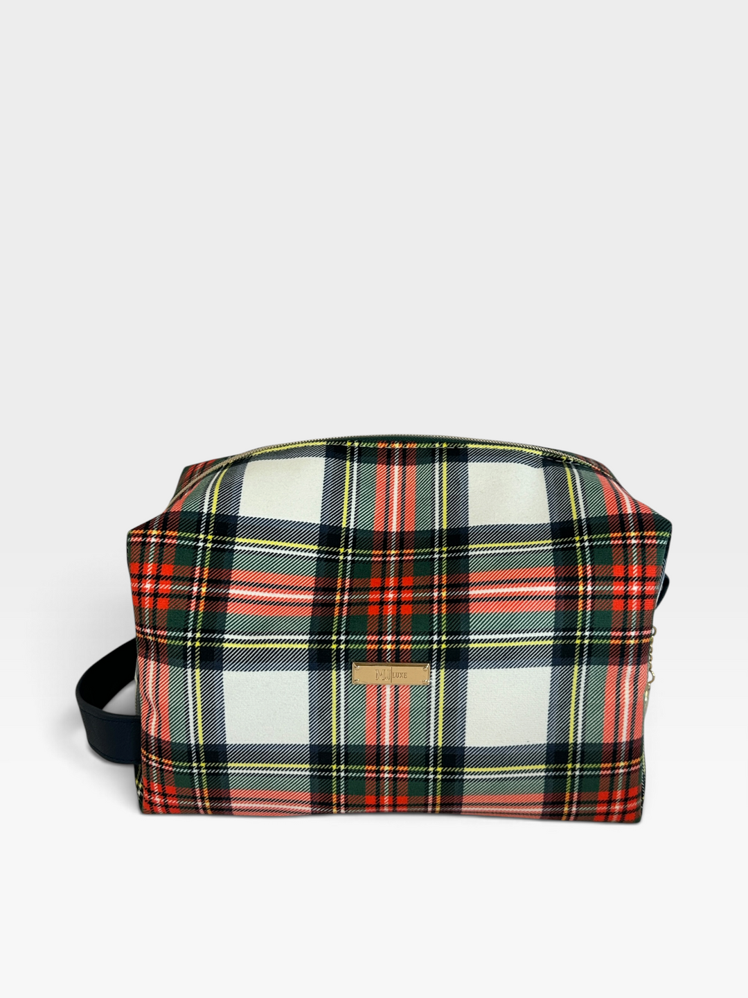 Naughty List White Plaid - Bobbie by Makeup Junkie (Ready to Ship)