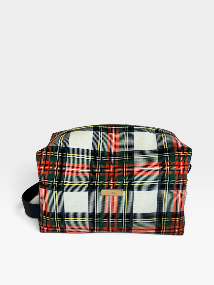 Naughty List White Plaid - Bobbie by Makeup Junkie (Ready to Ship)