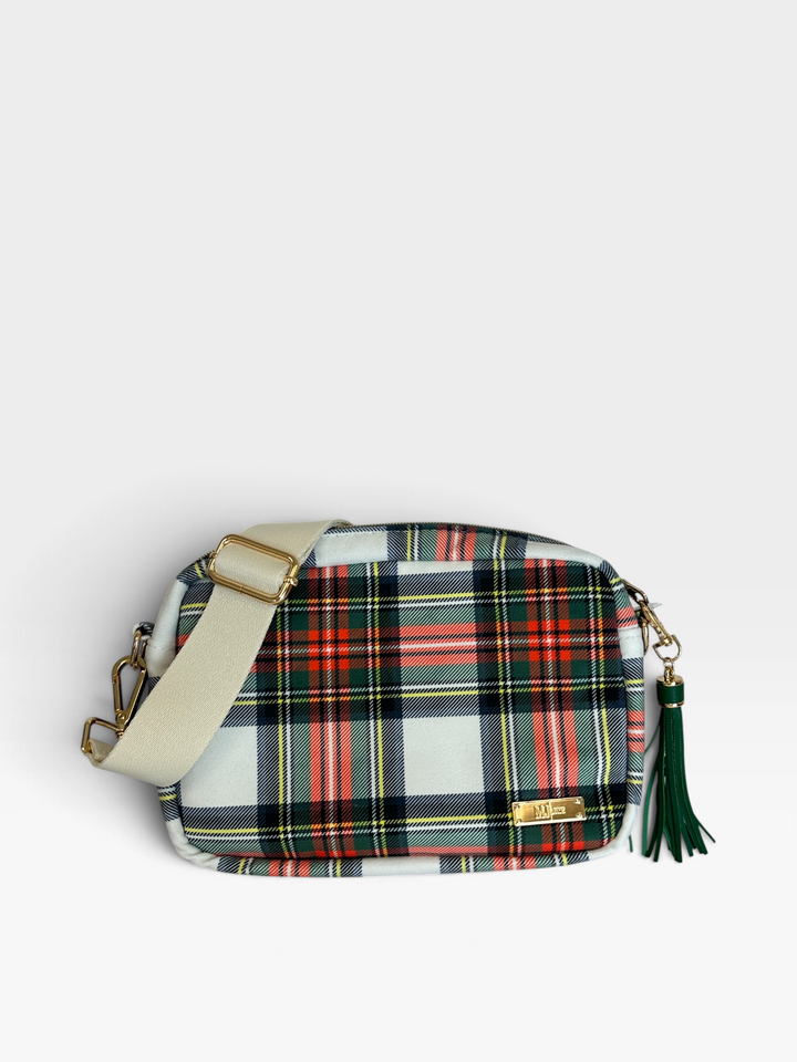Naughty List White Plaid - Uptown by Makeup Junkie (Ready to Ship)