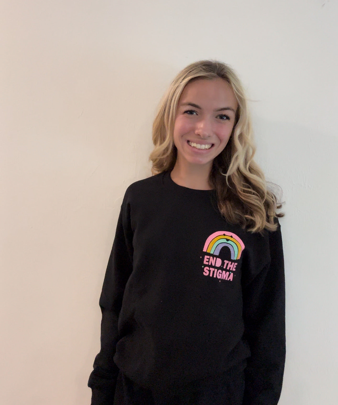 'Mental Health Matters' Multicolor Graphic Sweatshirt: Prep Obsessed x Weather With Lauren (Ships in 2-3 Weeks)