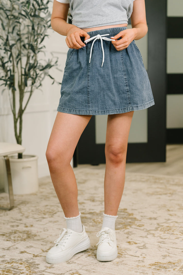 I'd Like to See You Try High Waisted Skort - 8/7