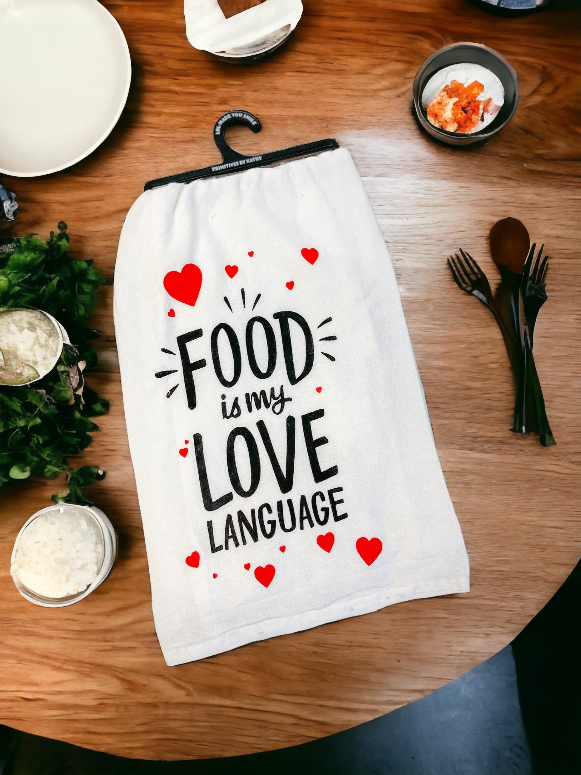 'Food Is My Love Language' Kitchen Towel