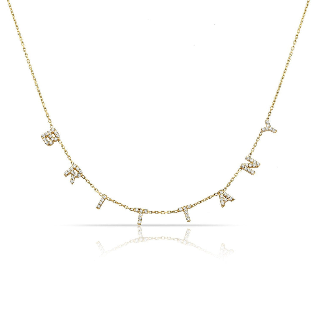 Custom Mini Dover Name Necklace - Water Resistant by the Sis Kiss (Ships in 4 Weeks)