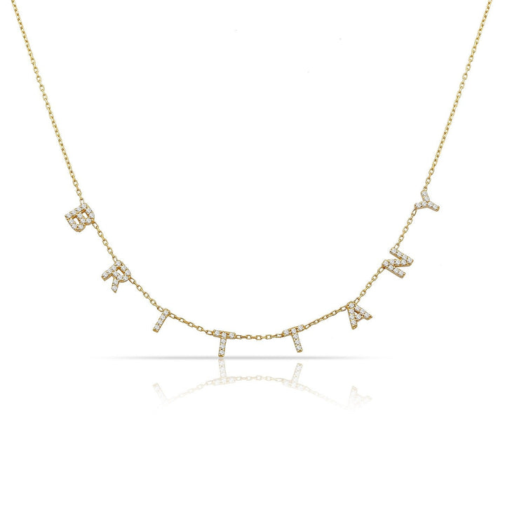 Custom Mini Dover Name Necklace - Water Resistant by the Sis Kiss (Ships in 4 Weeks)