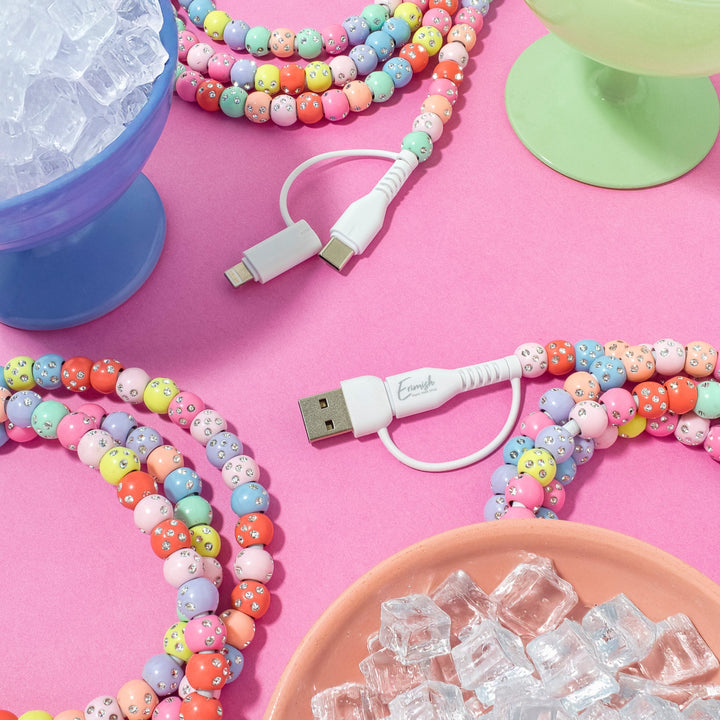 Beaded Phone Charger Italian Ice by Erimish (SEPT ARRAY: Ships in 2-3 Weeks)