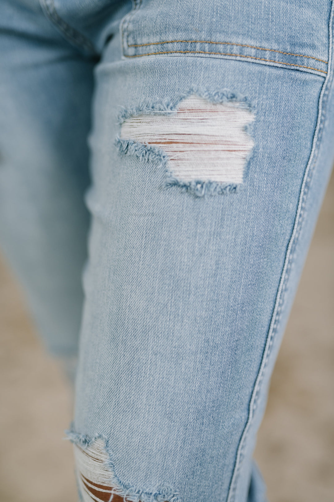 Aiden High Rise Patch Pocket Distressed Boyfriend Jeans by Judy Blue
