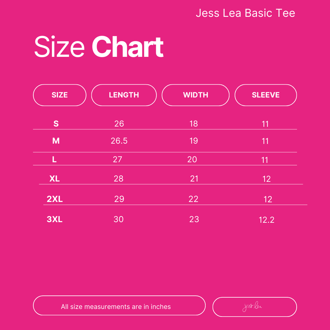 Jess Lea Basic Tee - Hot Pink