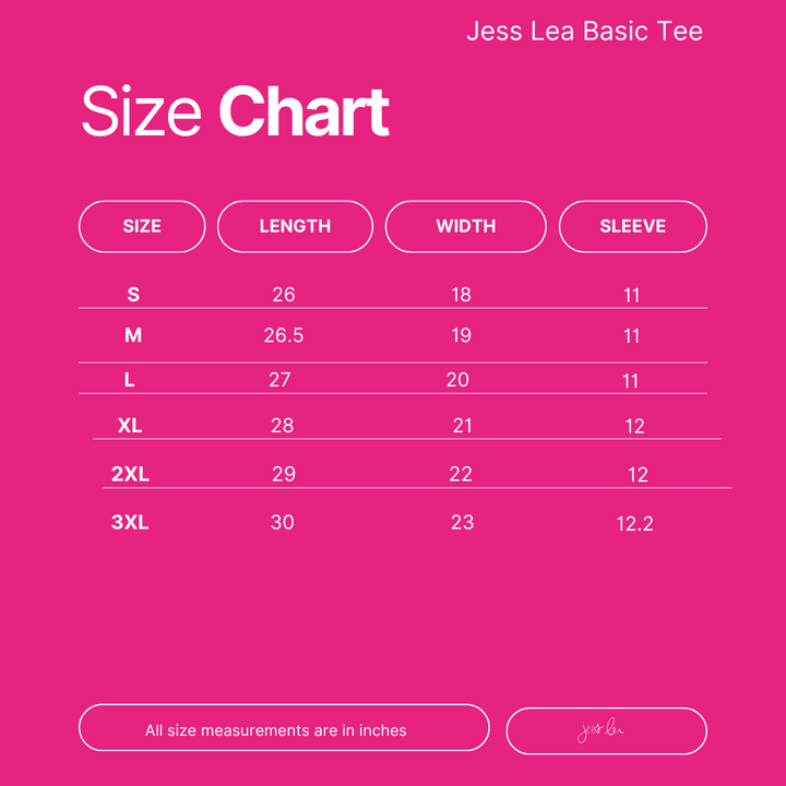 Jess Lea Basic Tee - Hot Pink