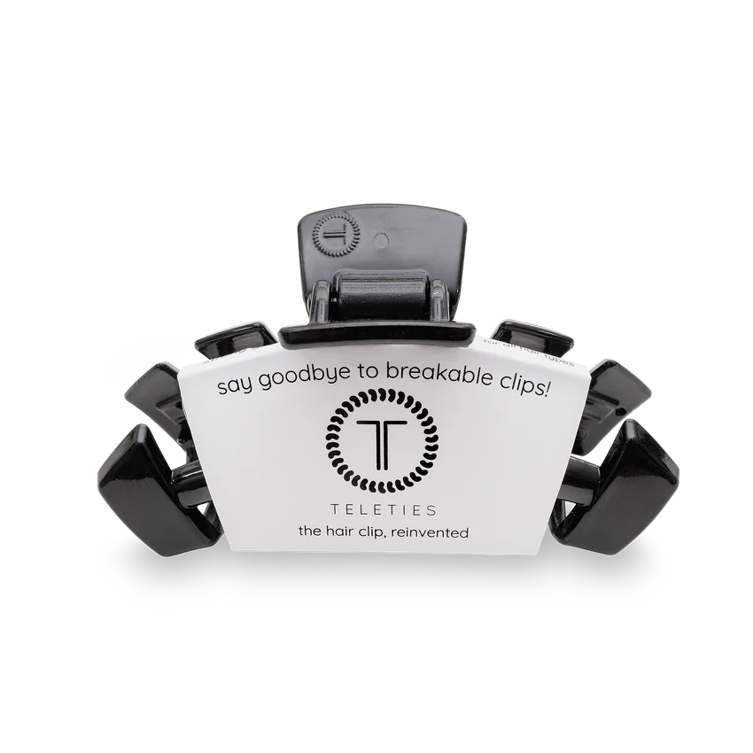 Small Teleties Claw Clip - Jet Black