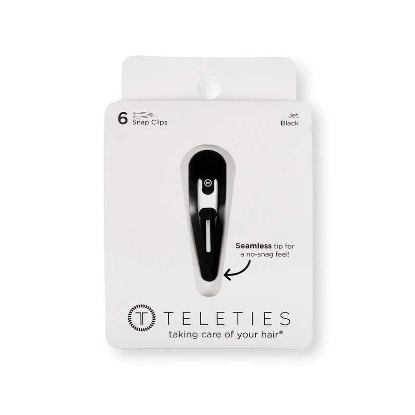 Teleties Snap Clip Set - Jet Black