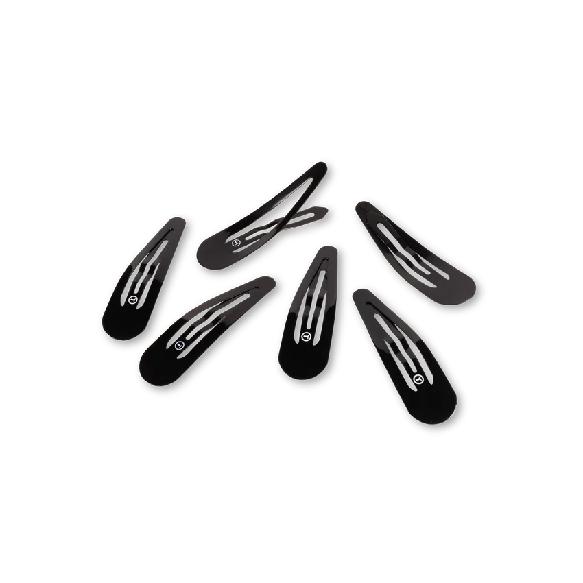Teleties Snap Clip Set - Jet Black