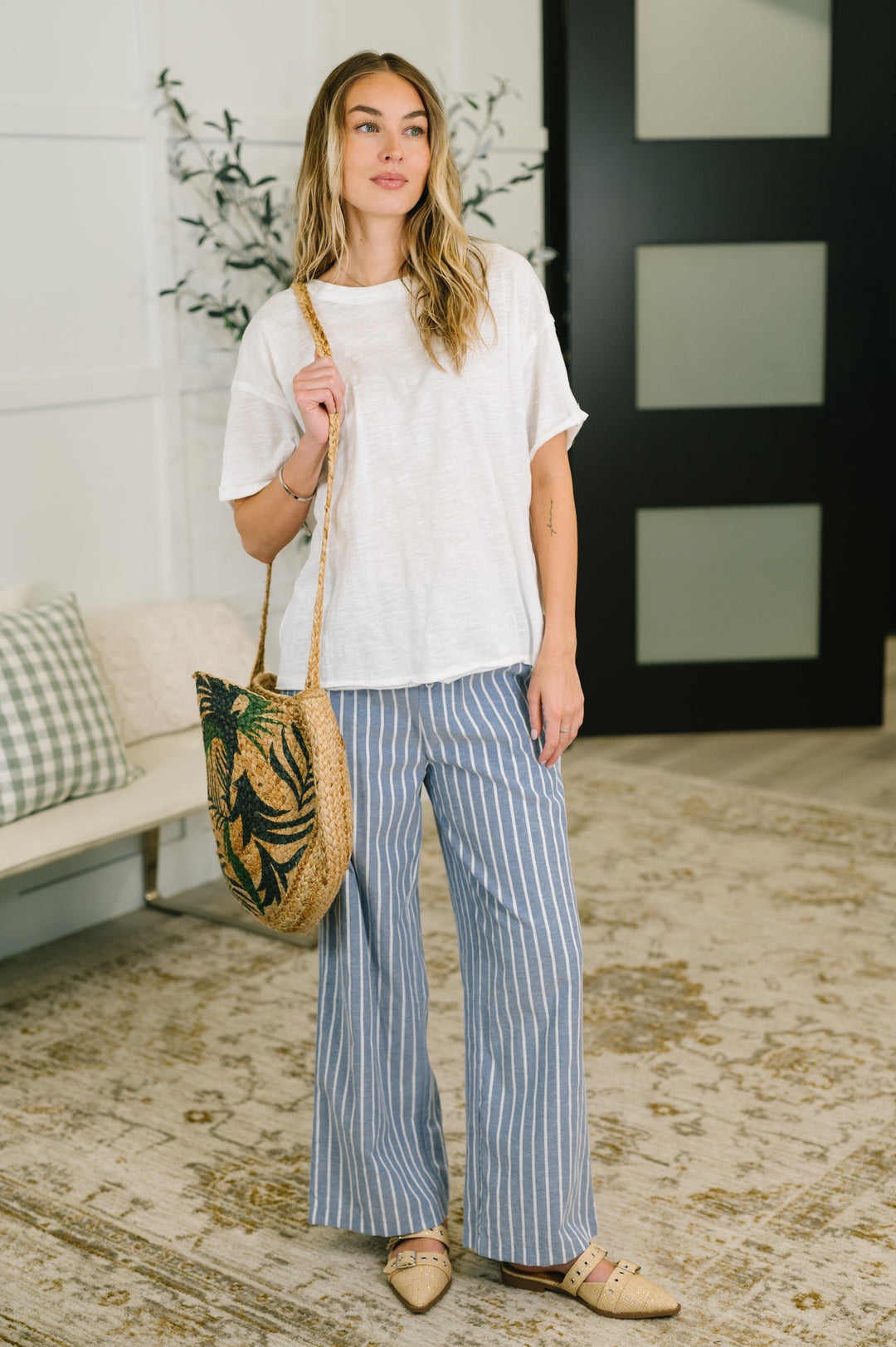Just Like That Relaxed Heather Tee in Ivory - 5/19