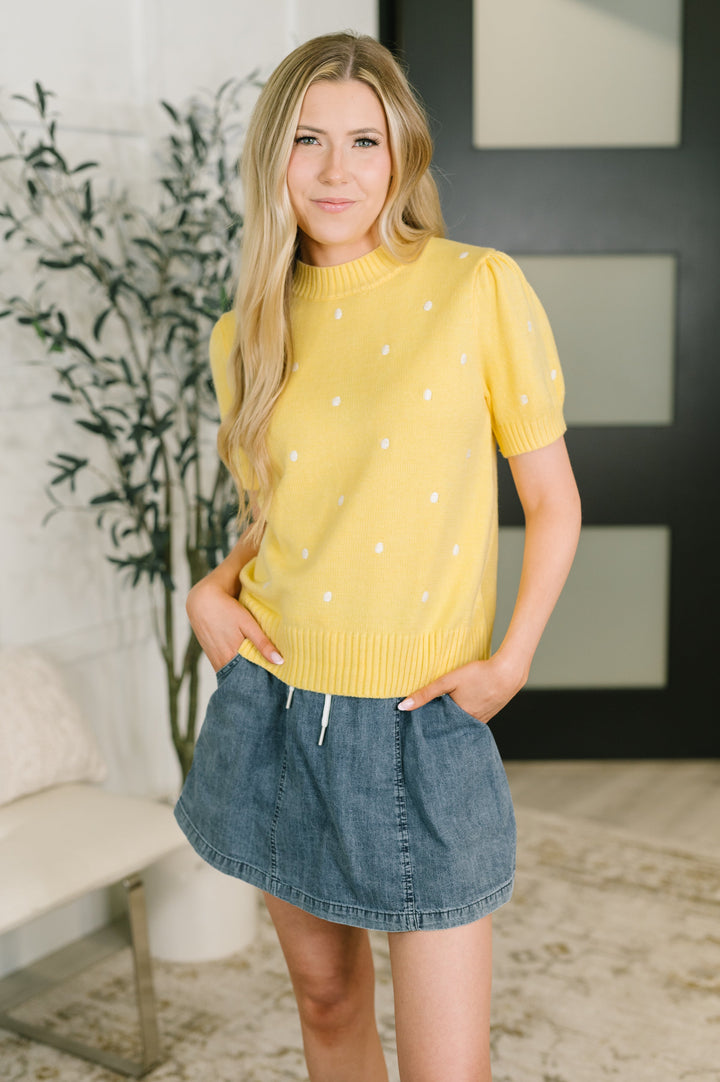 Just One More Look Sweater Knit Top - 8/7
