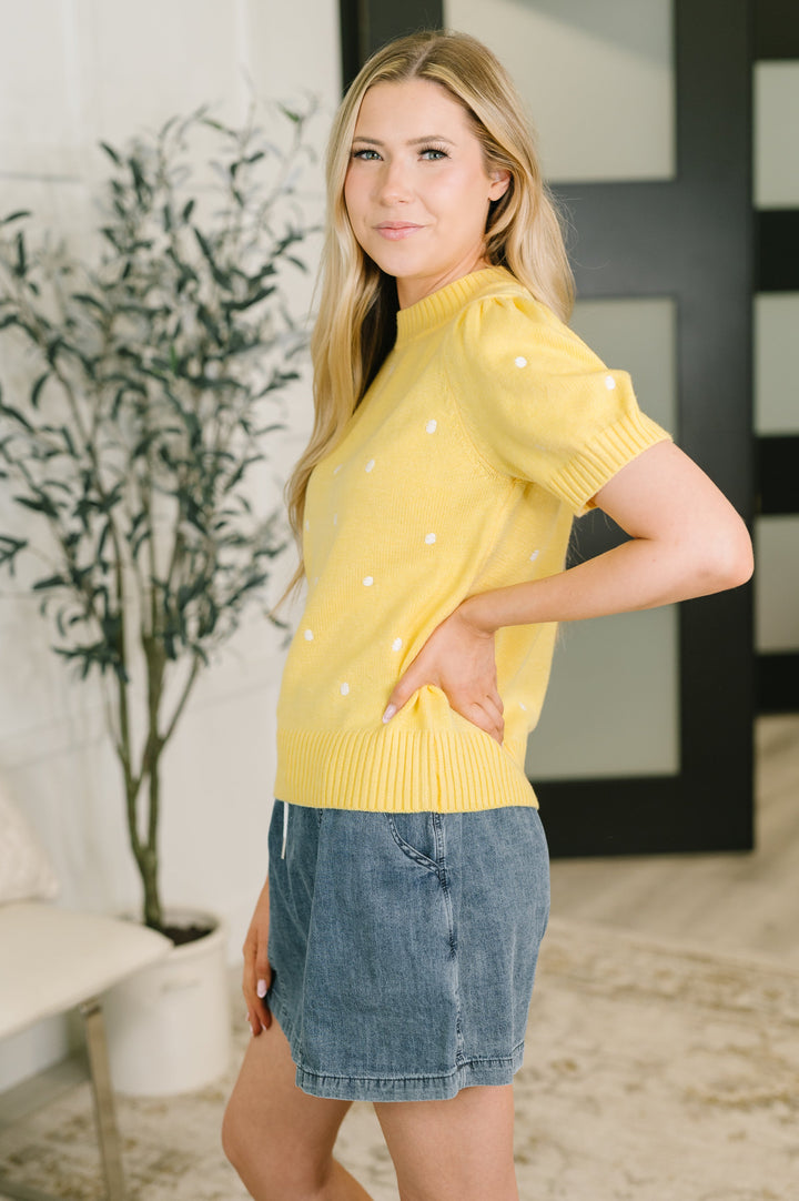 Just One More Look Sweater Knit Top - 8/7