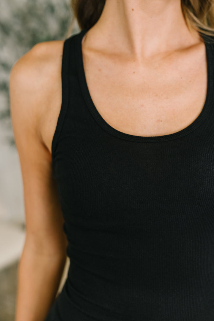 Keeping it Cool Scoop Neck Tank in Black - 6/10