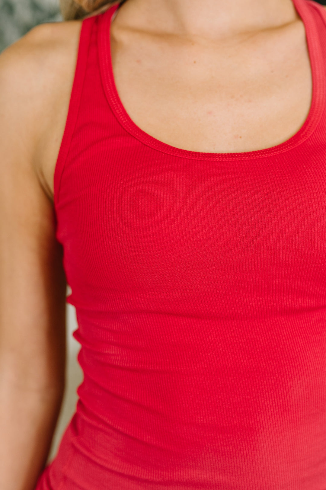 Keeping it Cool Scoop Neck Tank in Ruby - 6/10