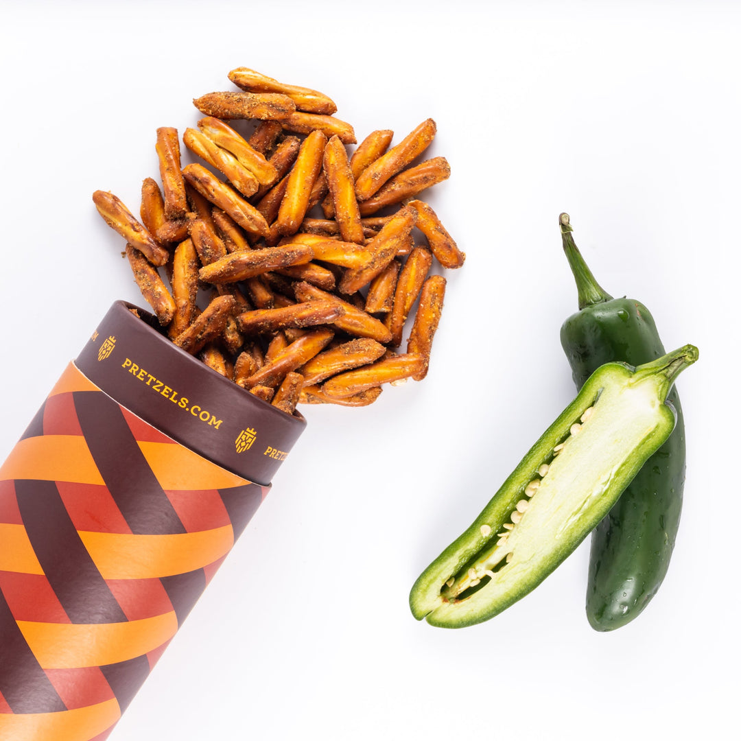 Kickin' Jalapeno Pretzels - Treats Live