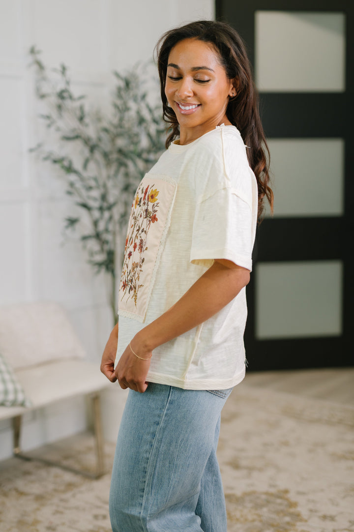 Knee Deep in Flowers We Applique Top - 5/25