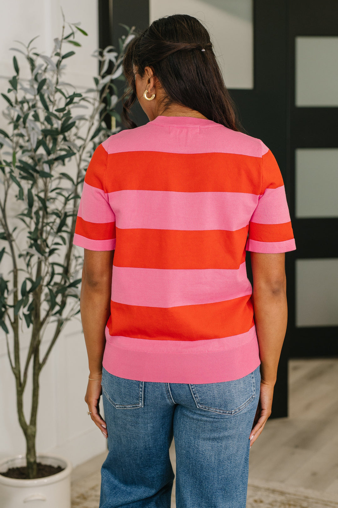Known for a While Knit Blouse in Pink and Red - 4/14