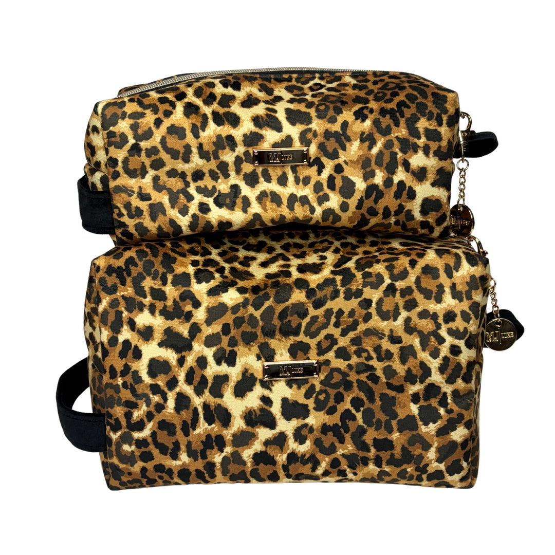 Lady Leopard Bobbie Bags by Makeup Junkie (Ships in 3-4 Weeks)