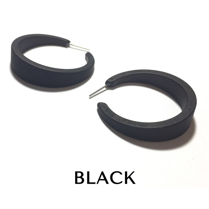 Frosted Emily Hoop Earrings by Leetie Lovendale (Preorder: Ships in 2-3 Weeks)
