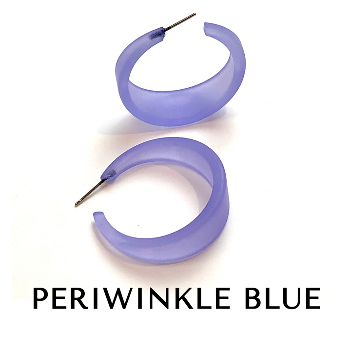 Frosted Emily Hoop Earrings by Leetie Lovendale (Preorder: Ships in 2-3 Weeks)
