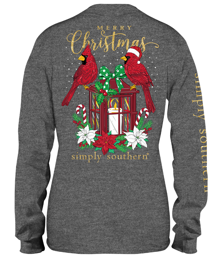 Youth 'Merry Christmas' Cardinals Long Sleeve Tee by Simply Southern