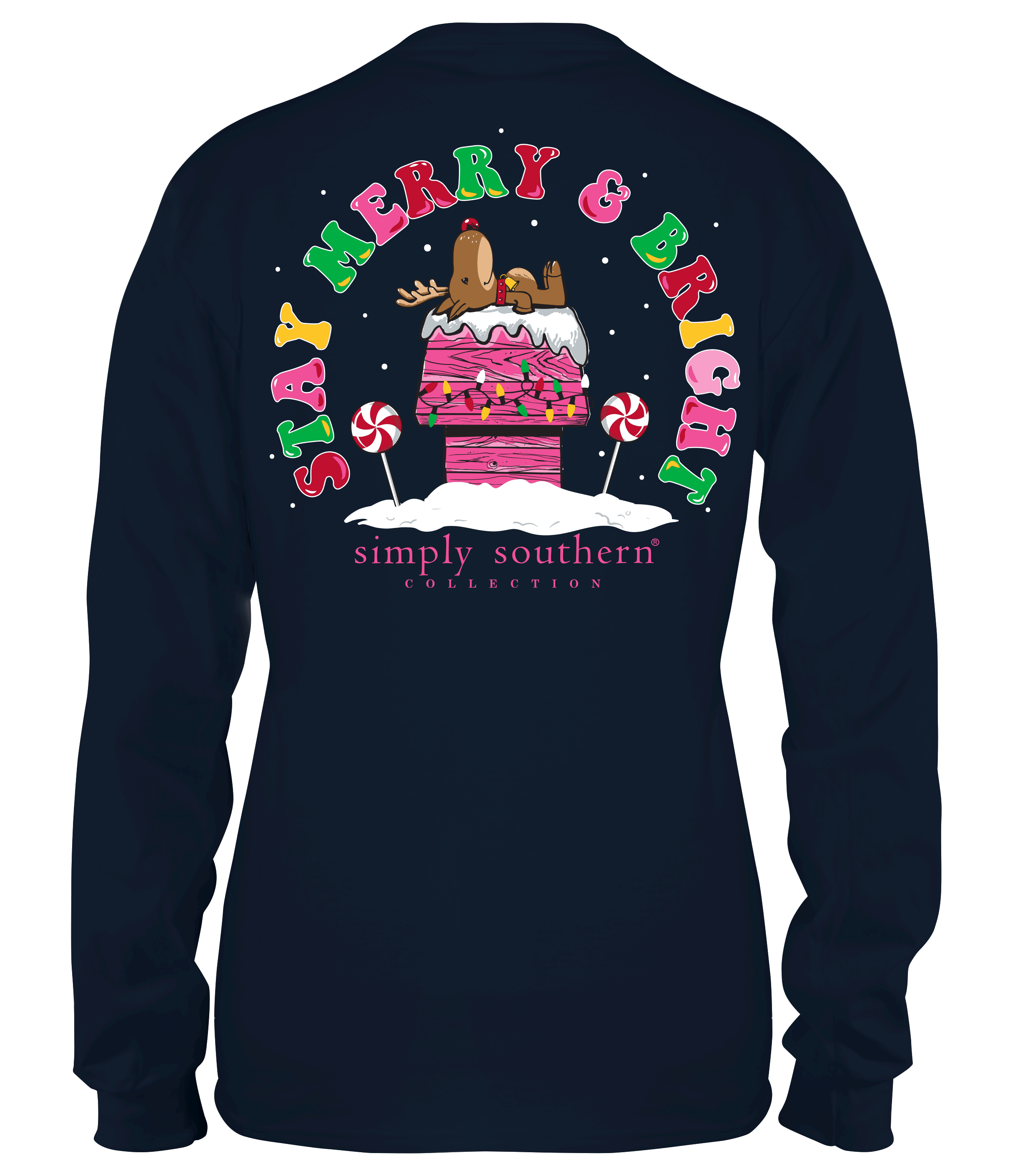 'Stay Merry & Bright' Long Sleeve Tee by Simply Southern