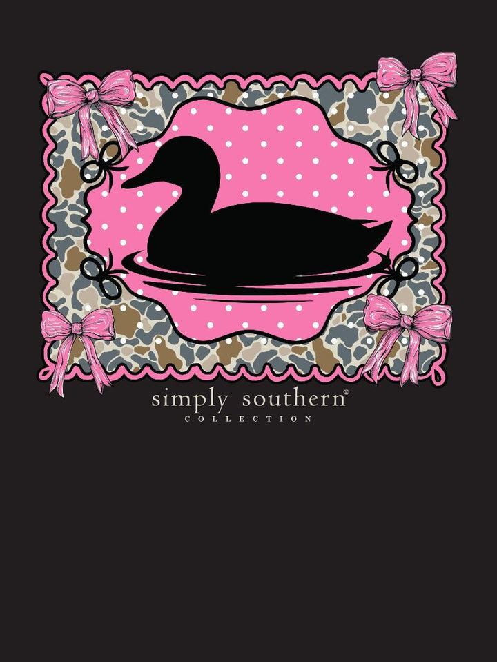 JUNE MARKET: Duck Long Sleeve - Black by Simply Southern (Ships Late August)
