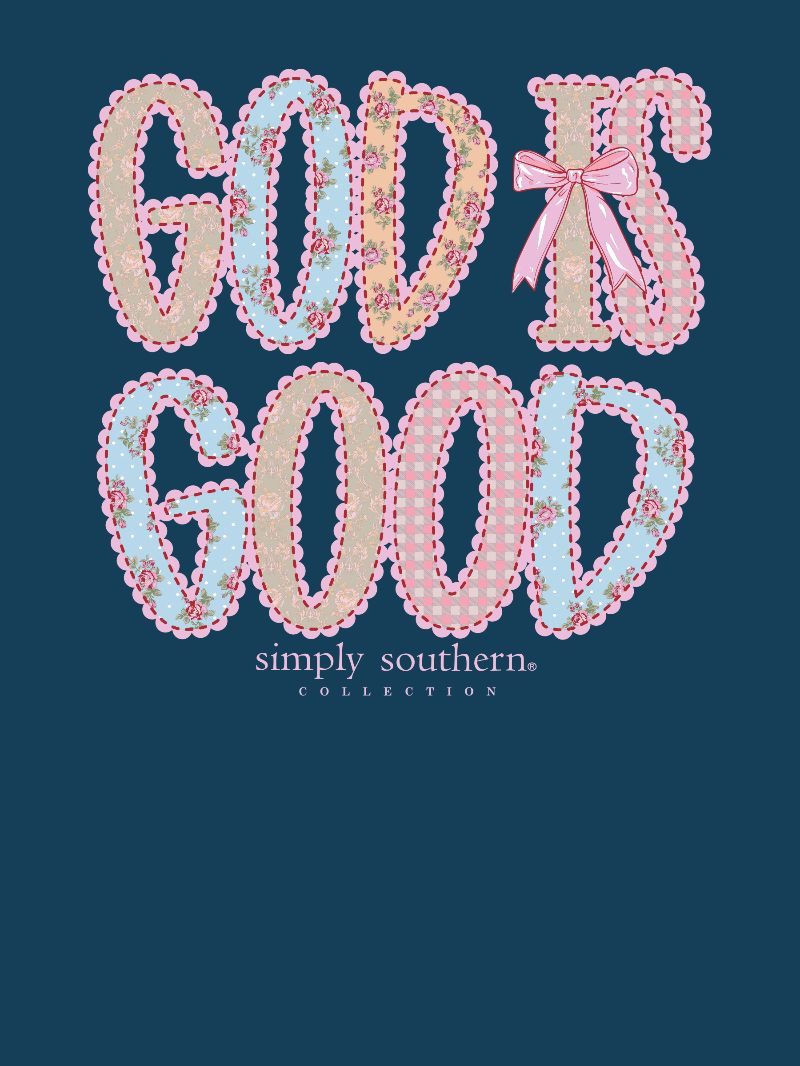 *JUNE MARKET: God Is Good Long Sleeve Tee by Simply Southern (Ships Late August)