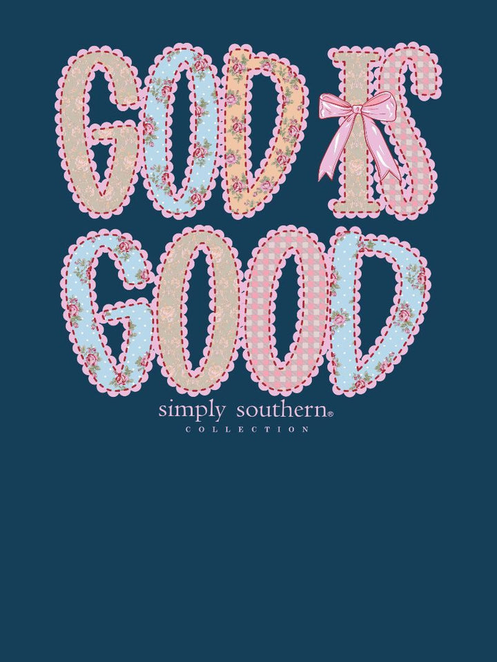 *JUNE MARKET: God Is Good Long Sleeve Tee by Simply Southern (Ships Late August)