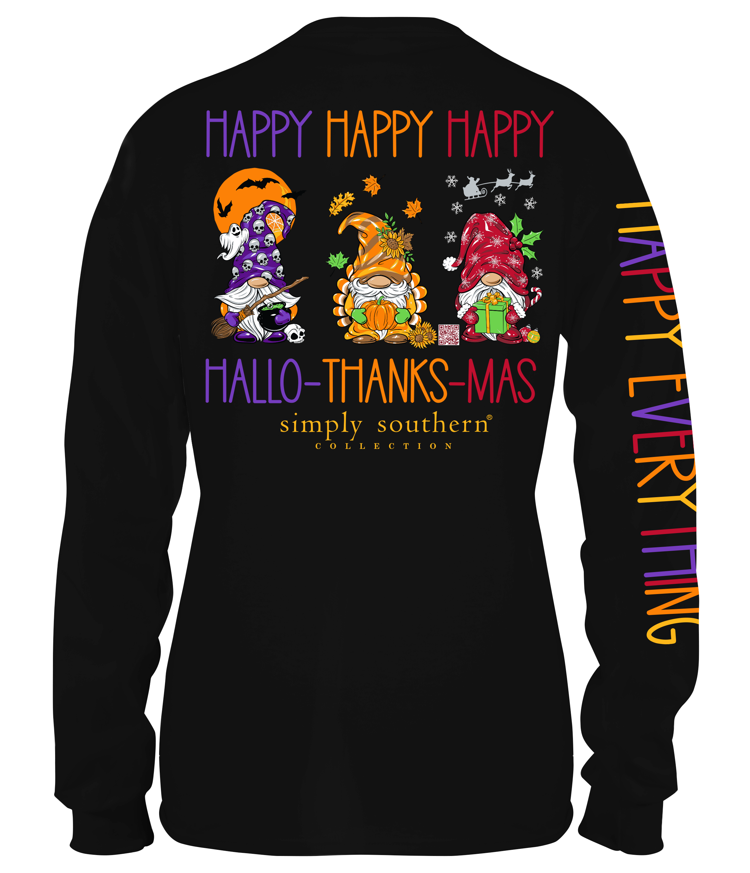 'Happy Hallo-Thanks-Mas' Gnome Long Sleeve Tee by Simply Southern