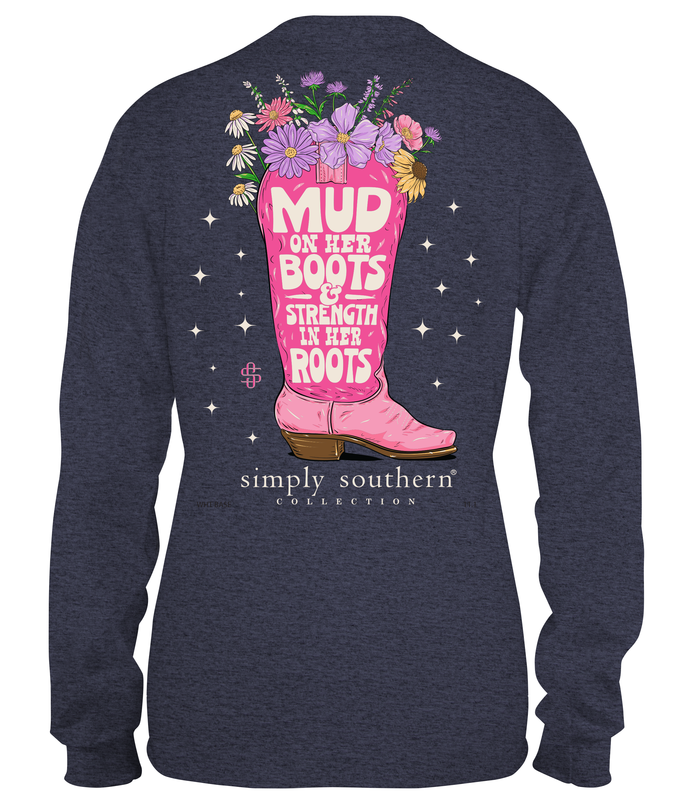 'Mud On Her Boots' Long Sleeve Tee by Simply Southern