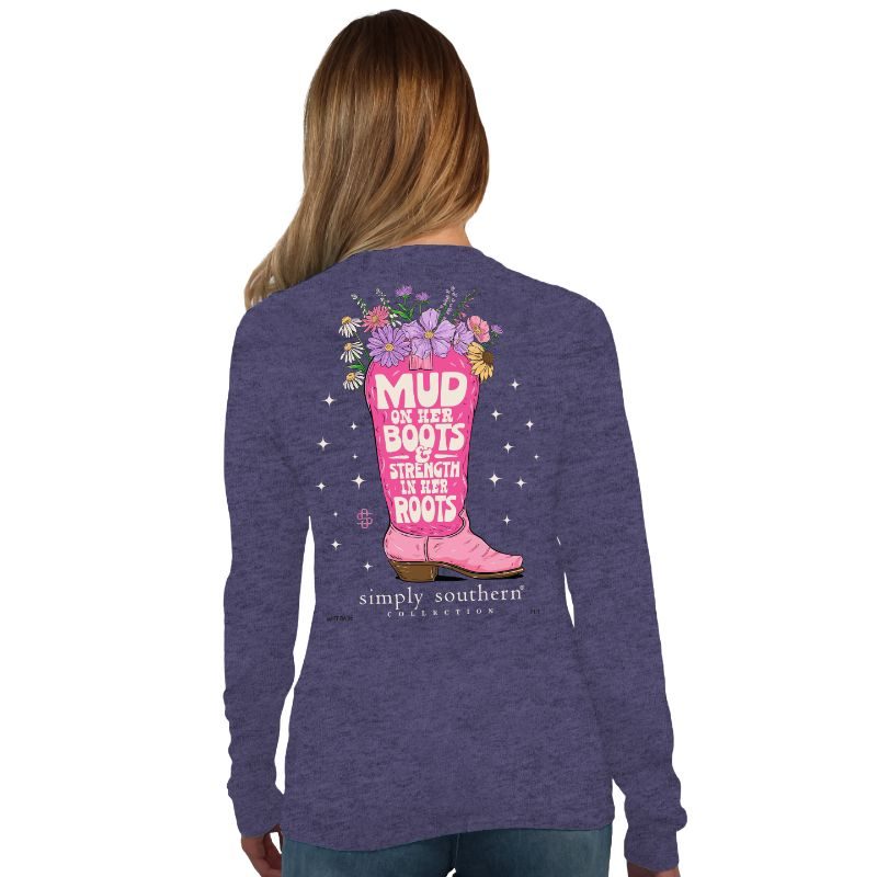 'Mud On Her Boots' Long Sleeve Tee by Simply Southern