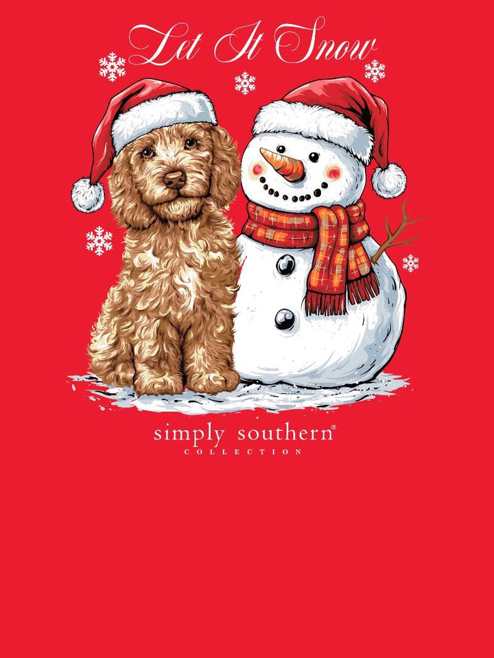 *JUNE MARKET: Let It Snow Doodle Long Sleeve Tee by Simply Southern (Ships Late September)