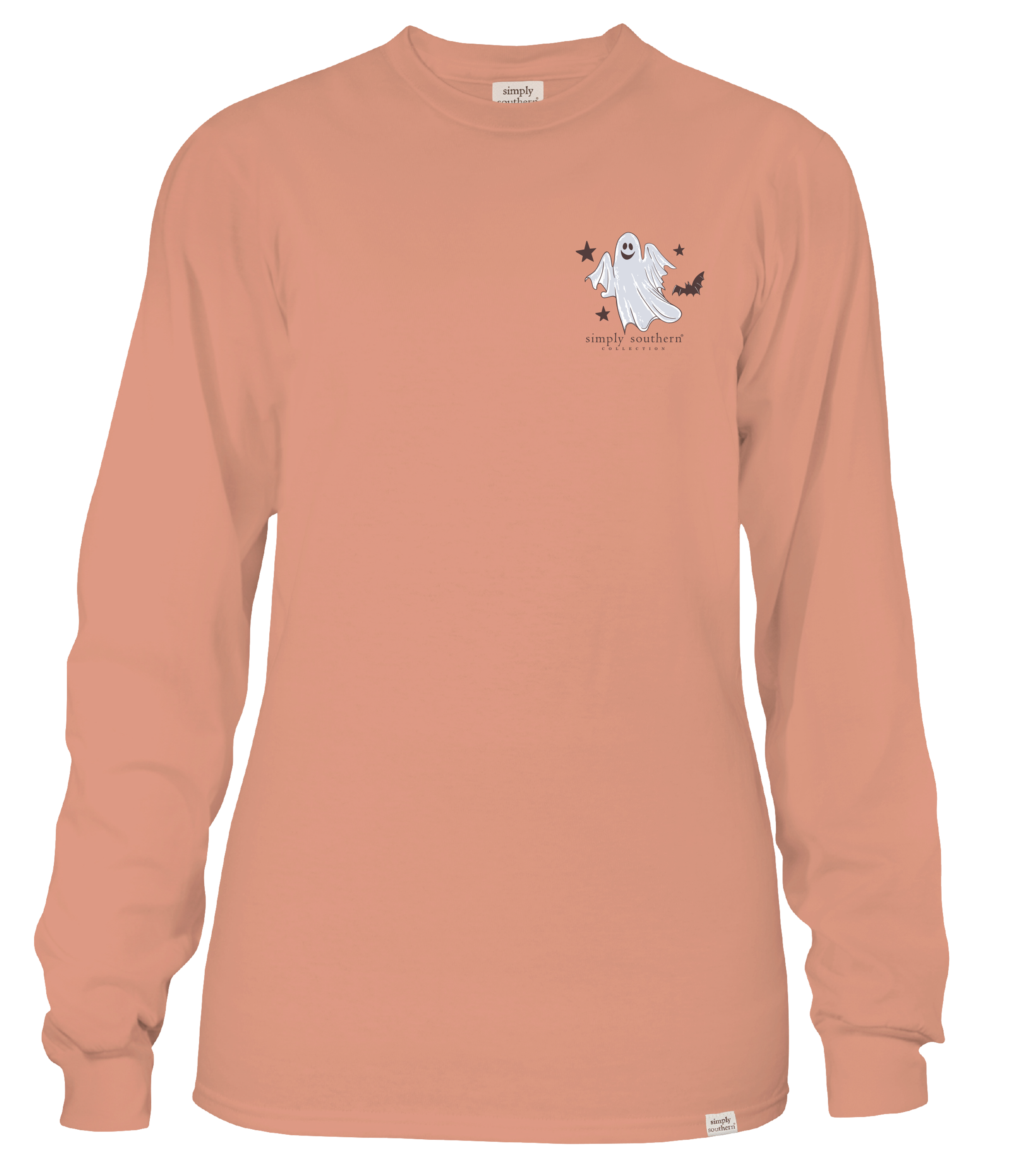 'Spooky Vibes' Ghost Long Sleeve Tee by Simply Southern