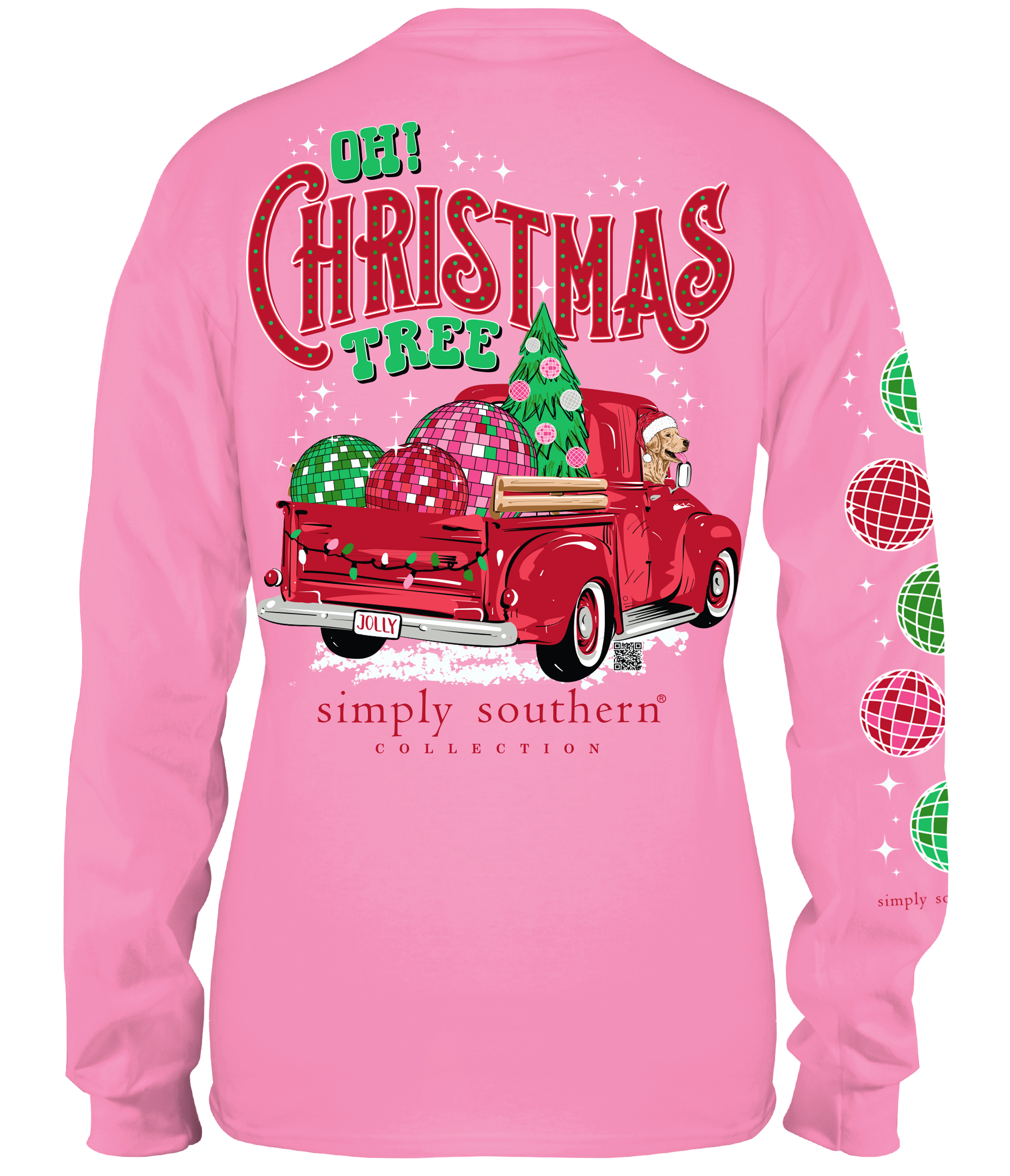 'Oh Christmas Tree' Disco Long Sleeve Tee by Simply Southern