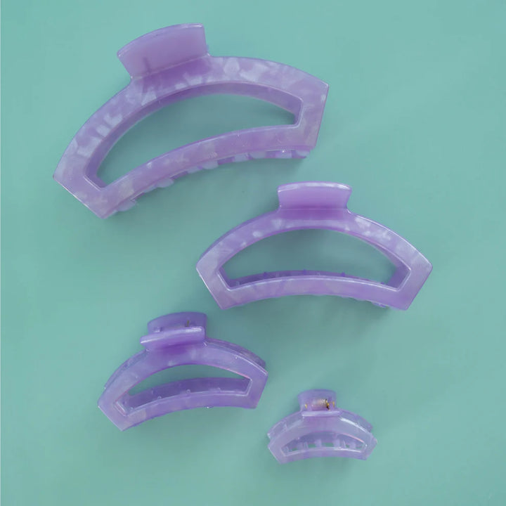 Small Teleties Open Claw Clip - Lavender Mist