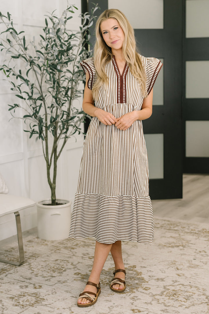 Let Me Love You Cap Sleeve Tiered Dress - 4/7