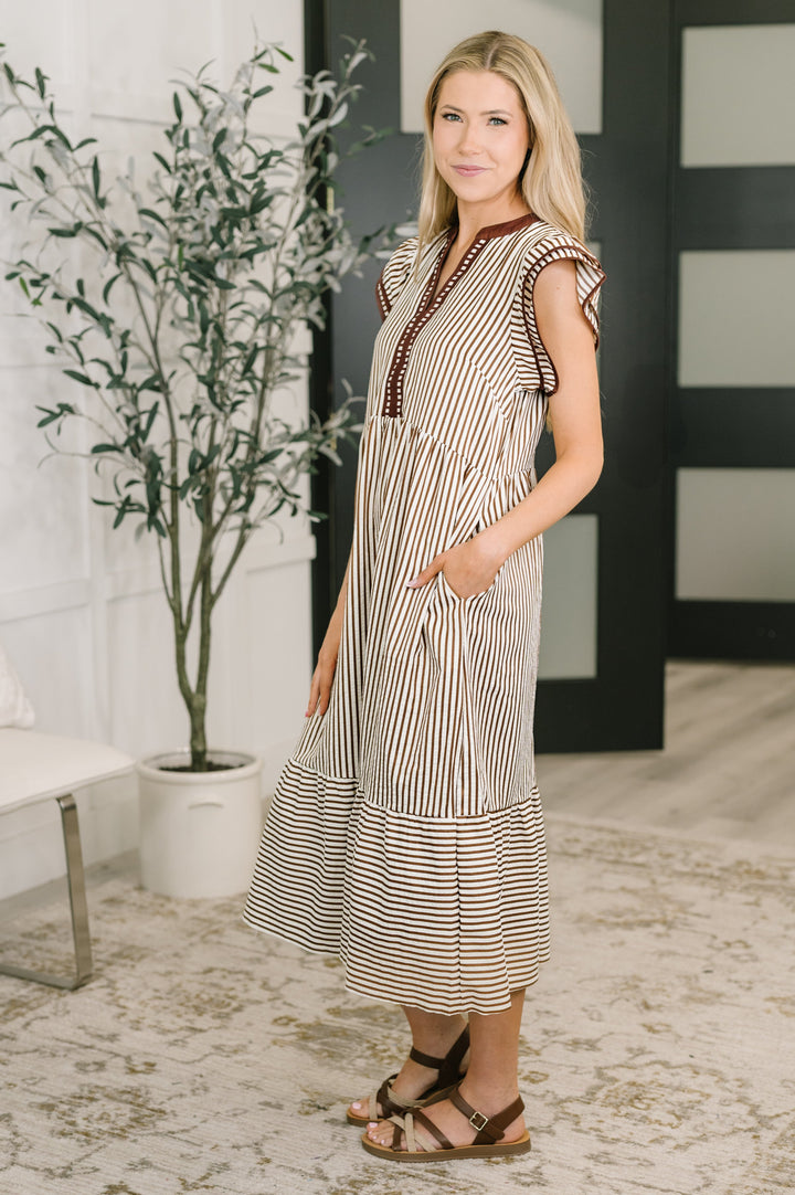 Let Me Love You Cap Sleeve Tiered Dress - 4/7