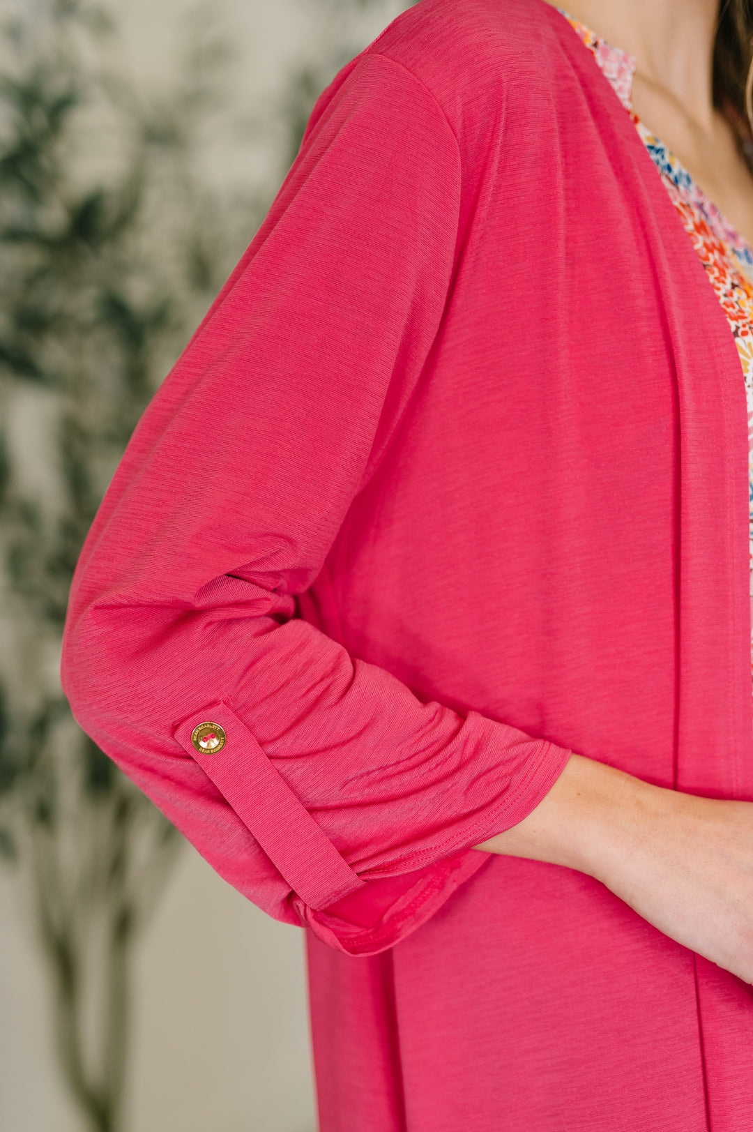 Lizzy Cardigan in Fuchsia - 7/23