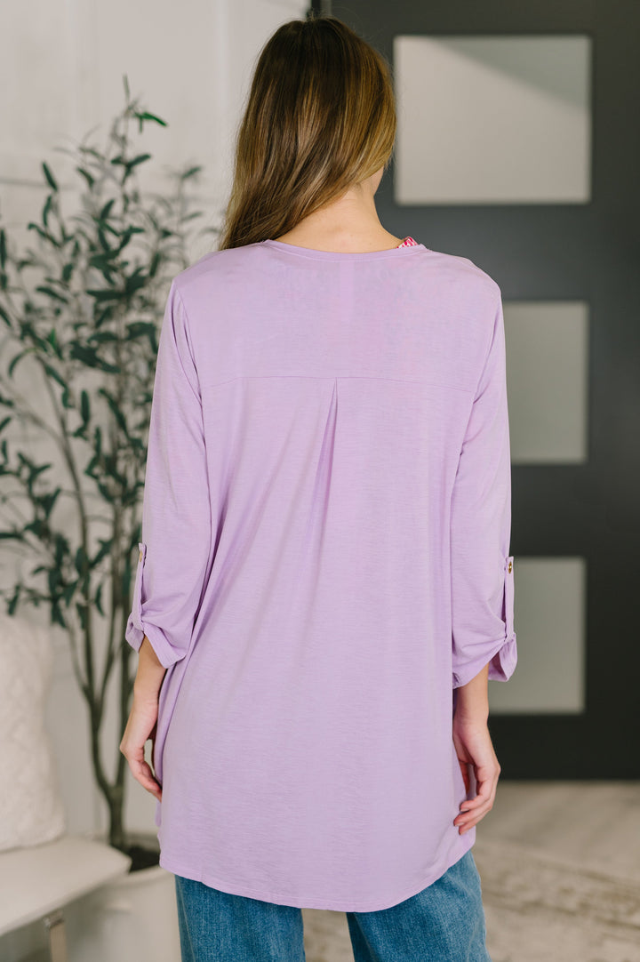 Lizzy Cardigan in Orchid Bloom - 7/23