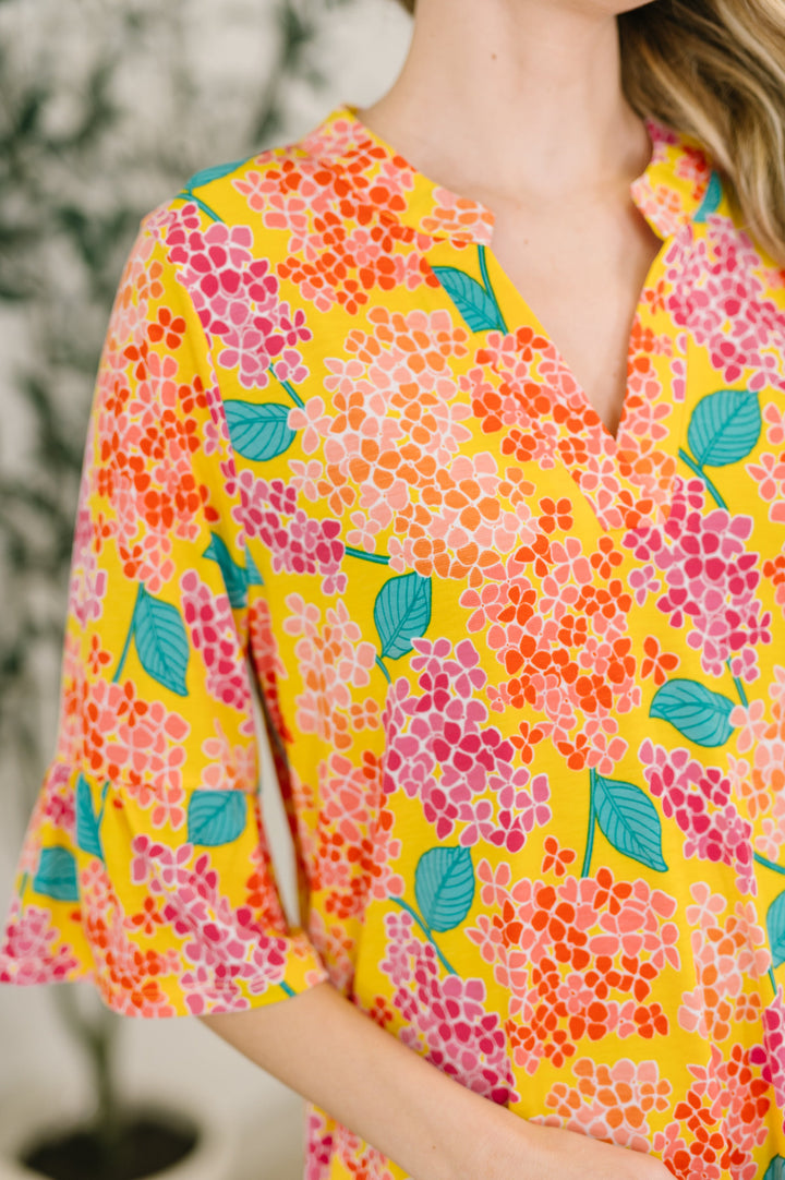 Lizzy Sunday Dress in Leaf Multi Floral - 3/3