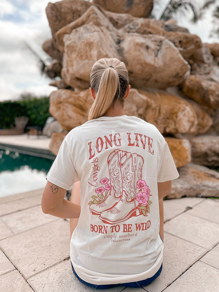 'Long Live Cowgirls' Short Sleeve Tee by Simply Southern
